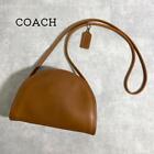 [excellent++] Vintage Old Coach 319 Shoulder Bag Half-moon Shaped Leather Brown