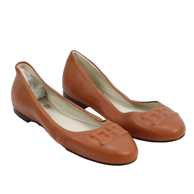 🔥Bruno Magli Bibi Cuero Ballet Pisos Coñac Nappa 5US/35EU PRECIO DE VENTA SUGERIDO POR EL FABRICANTE $325 SE ENVÍA AHORA Foto 1 de 4