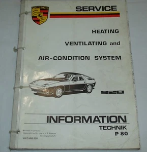 Technik Porsche 928 Heating AC A/C System Owners Workshop Service Repair Manual - Picture 1 of 4