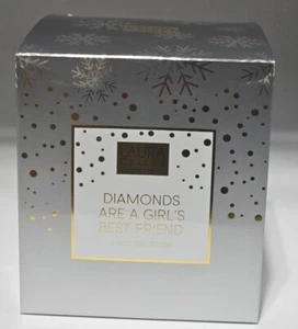 Laura Geller Diamonds Are A Girl's Best Friend 2 Piece Make Up Ornament Gift New - Picture 1 of 6