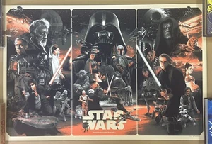 Gabz Domaradzki STAR WARS TRILOGY Variant Art Screen Print Bottleneck RARE - Picture 1 of 5