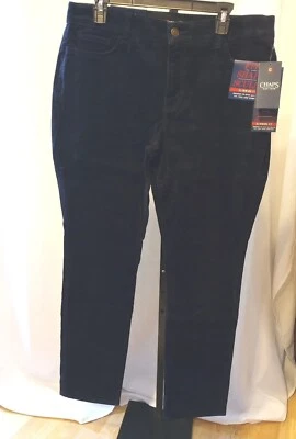 Pantalones de pana Chaps para mujer talla 14 en forma esculpida adelgazante azul precio de venta sugerido por el fabricante $60 nuevos con etiquetas Foto 1 de 4