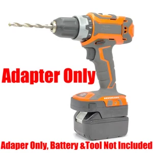 1x Adapter fits Ridgid 18V Cordless Tool for Makita 18v LXTBL1830 Li-Ion Battery - Picture 1 of 5