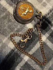 Franklin Mint Colt Army Peacemaker Pocket Watch Needs Battery - Picture 1 of 7