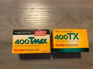2 Rolls of Kodak Expired Film 1 400 TMAX & 1 400 TX B&W - Picture 1 of 3