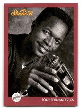 Tony Fernandez 1991 Studio #244 San Diego Padres BASEBALL