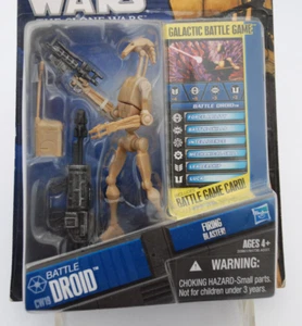 CW 19 Hasbro Star Wars Clone War BATTLE DROID 2010 Figura Cardada Disparo Blaster - Imagen 1 de 5