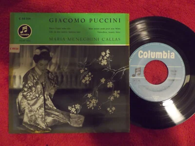 Maria Meneghini Callas - Giacomo Puccini  Eines Tages sehn wir   4 Track EP 45 - Bild 1 von 4