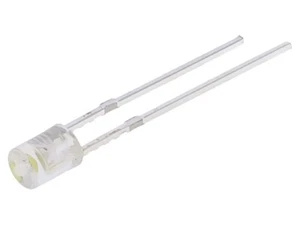 2X OSW54K3FE1F LED 3mm Cool White 250-330mcd 140° Front: Concave 2.7-3.2V OPT... - Picture 1 of 1