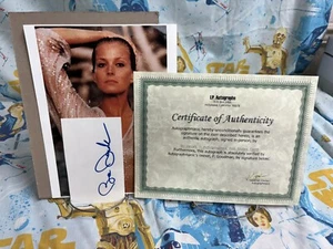 Tarjeta indexada autografiada vintage de Bo Derek con foto sexy actriz estrella modelo certificado de autenticidad - Imagen 1 de 5
