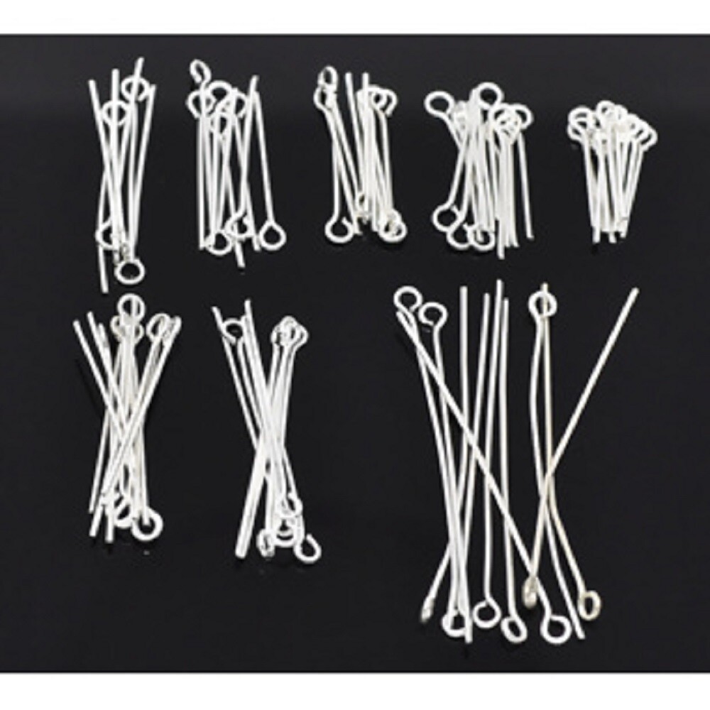 2 In Black Plt 20 Gauge Eye Pins 300pcs Bead Findings Earring Parts