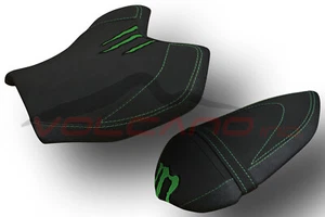 FIT KAWASAKI Z750 Z1000 2007-2012 Volcano Design Seat Cover GREEN A Anti Slip - Picture 1 of 4