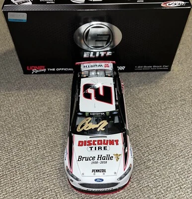 Подписанная элитная дисконтная шина Brad Keselowski 2018 1:24 Bruce Halle NASCAR с автографом и сертификатом подлинности - Изображение 1 из 4