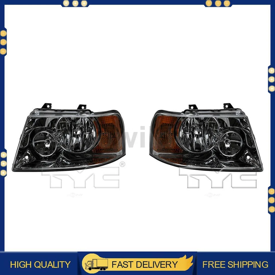 Conjunto de faros izquierdo derecho 2 piezas Tyc para Ford Expedition 2003 2004 2005 2006 Foto 1 de 4