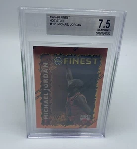 Michael Jordan Topps Finest Hot Stuff 95-96 HS1 Graded 7.5 Near Mint - Picture 1 of 2