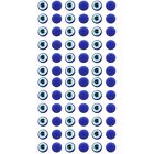  200 Pcs Flat Round Evil Eye Blue Beads Jewelry Making Home Accents Decor Charm