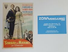 Folleto de Mano Cine, Simbad el Marino.