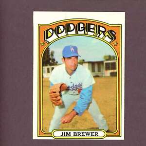 1972 Topps Baseball #151 Jim Brewer - Los Angeles Dodgers - ID021