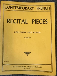Contemporary French Recital Pieces for Flute & Piano. Volume 1. IMC1832 - Picture 1 of 1