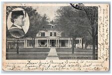 Champaign Urbana Illinois Postcard President EJ James University Residence 1905
