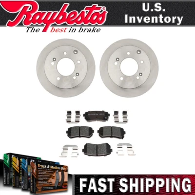 Rotores de freno traseros y pastillas de freno de cerámica con herrajes para Kia Forte5 2012 Foto 1 de 4