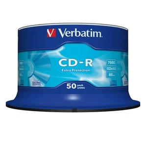Verbatim CD-R Extra Protection, CD-Rohlinge mit 700 MB Datenspeicher, ideal für - Afbeelding 1 van 10