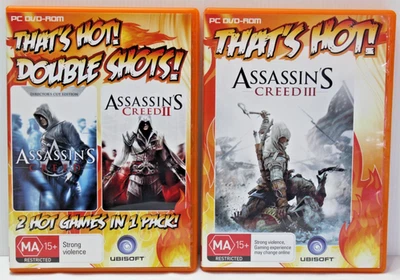Assassin's Creed 1 - 3 PC DVD-ROM Windows Game Ubisoft Survival Challenges VGC - Image 1 of 4