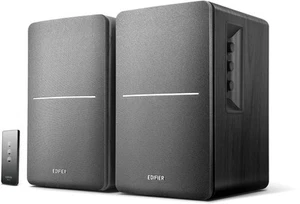 Aktives R1280T BK 2.0 HiFi Regal Lautsprecherpaar Black + Infrarot-Fernbedienung - Bild 1 von 7