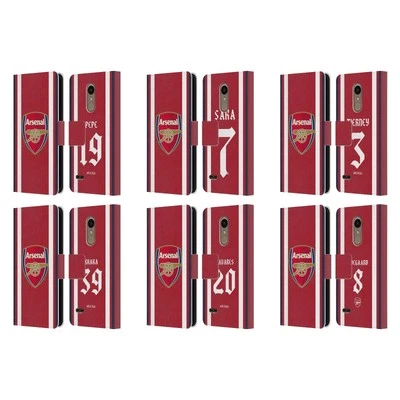 KIT DE CASA DE JUGADORES OFICIAL ARSENAL FC 2021/22 FUNDA LIBRO DE CUERO PARA TELÉFONOS LG 1 Foto 1 de 4
