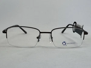 NUEVAS Monturas de Anteojos Modernas Deluxe Marrón 54.18.145 para Hombre” - Imagen 1 de 12