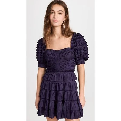 Ulla Johnson Lucette Puff Sleeve Tiered Dress Size 2 - Image 1 of 4