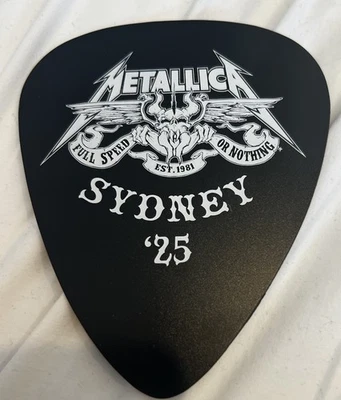 Metallica Jumbo Giant Guitar Pick Pop Up Store SYDNEY Australia New 2025