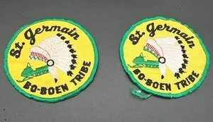 Vintage St. Germain Bo-Boen Snowmobile Club Patch 2 Stück - Bild 1 von 3
