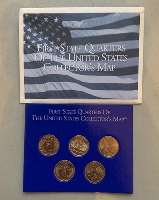 1999-2000 First State Quarters of the US Collector's  SC, GA, CT, MA, MD  - Image 1 of 3