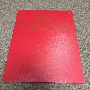 H.E. Harris & Co Fifty State Quarters Collector’s Map With All 50 State Quarters - Picture 1 of 4