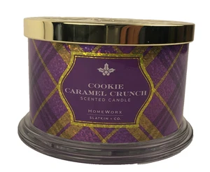 Homeworx by Slatkin & Co Candle Cookie Caramel Crunch 4 Wick 18 oz - Picture 1 of 6