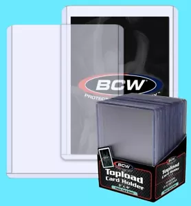 25 BCW 79pt TOPLOADERS Trading Card Holder Sports Topload Sleeve 2 MM THICK 3x4 - Picture 1 of 2