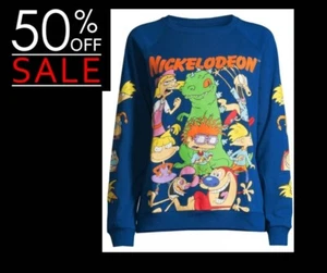 Suéter y Máscara Nickelodeon Vintage Años 90 Estilo Dibujos Animados Mujer Junior XXL 19 NUEVO - Imagen 1 de 15
