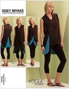 OOP Vogue Issey Miyake Designer tunica originale Misses, modello leggings V1114 nuova - Foto 1 di 5