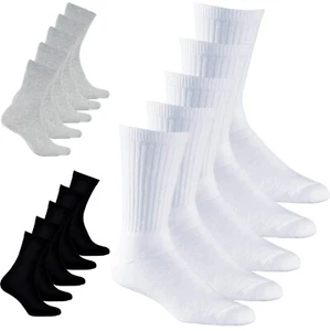 Socks Lab Men Sports Running Training Tennis Relax Cuffs Ribbed Socks 5 Packs - Picture 1 of 4