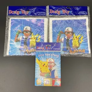 Pokemon Gotta Catch'em Todos los Suministros de Fiesta de Cumpleaños Invitaciones y Bolsas de Favor ¡Nuevo! - Imagen 1 de 9