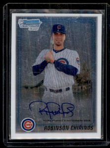 2010 BOWMAN CHROME PROSPECTS AUTOGRAPHS ROBINSON CHIRINOS AUTO CHICAGO CUBS