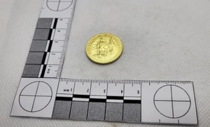 50 FRANCS - SWITZERLAND - 1987 - OLD GOLD COLOR RESTRIKED COIN - Picture 1 of 4