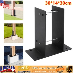 Fence Post Base Post Support Anchor Base Post Anchor Bracket Fencing Bracket - Picture 1 of 14
