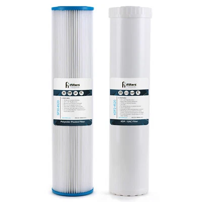 iFilters 20-Inch Whole House Sediment and GAC/KDF Replacement Filter for Dual Wh - Image 1 of 2
