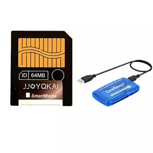 JJOYQKAI Smartmedia Card 64MB SM Card Memory Card + USB Card Reader Adapter - Picture 1 of 10