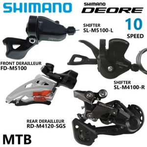 Shimnao Deore M4100 2x10 Speed Groupset Front Rear Derailleur Shifter MTB Bike - Picture 1 of 14