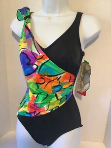 Roxanne One Piece Bathing Suit Size 10 32 B New With Tags - Picture 1 of 5