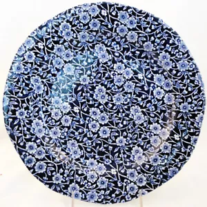 Plato pequeño de cena BURLEIGH CALICO 9,75" NUEVO NUNCA USADO Staffordshire Inglaterra - Imagen 1 de 3