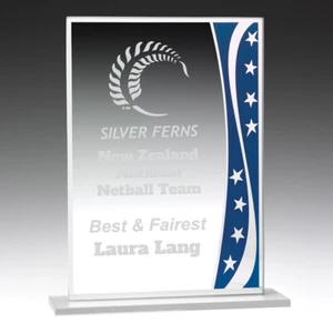 BUDGET GLASS STARGAZER TROPHY AWARD CORPORATE FREE ENGRAVING PERSONALISED 180MM - Picture 1 of 2